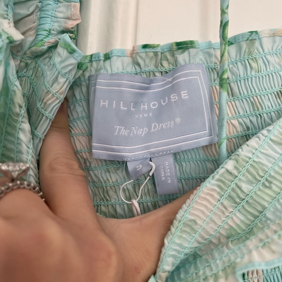 NWT Hill House Athena Nap Mini Dress in Blue w/Pink & Green Floral - Small - Picture 7 of 11